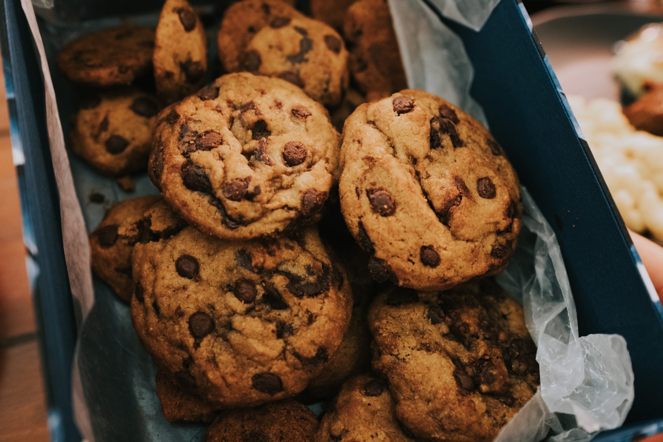 A bag with a bunch of Cookies