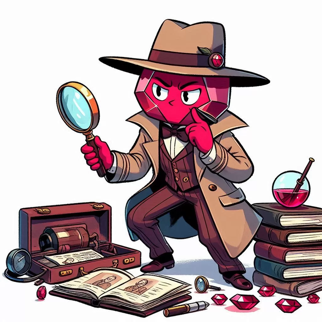 Antropomorphic Ruby that is an historian