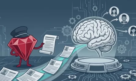 A Ruby agent checking resumes incoming from a brain, which is an LLM agent for talent matching